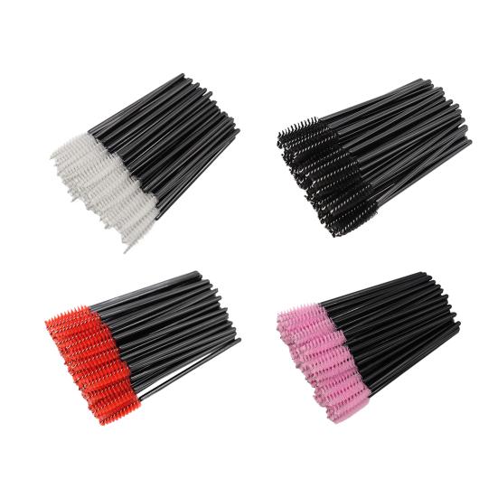 50 шт. одноразовая щеточка для ресниц, наращивание ресниц, щеточка для бровей, портативная щеточка для нанесения туши, аппликатор для макияжа глаз для женщин