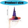 Delicate Styles Witch Headpiece With Breathable Fabric Halloween Role Play Hats For Costumes And Roleplaying
