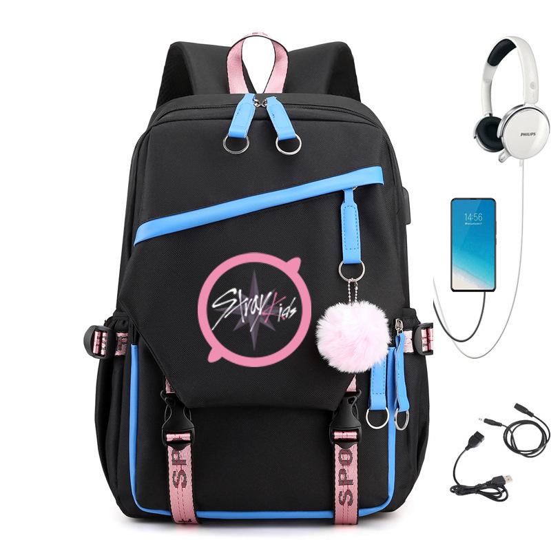 Рюкзак Straykids Combination Peripheral With Usb Школьный Рюкзак Рюкзак Студенческий Мужской Женский Сумка