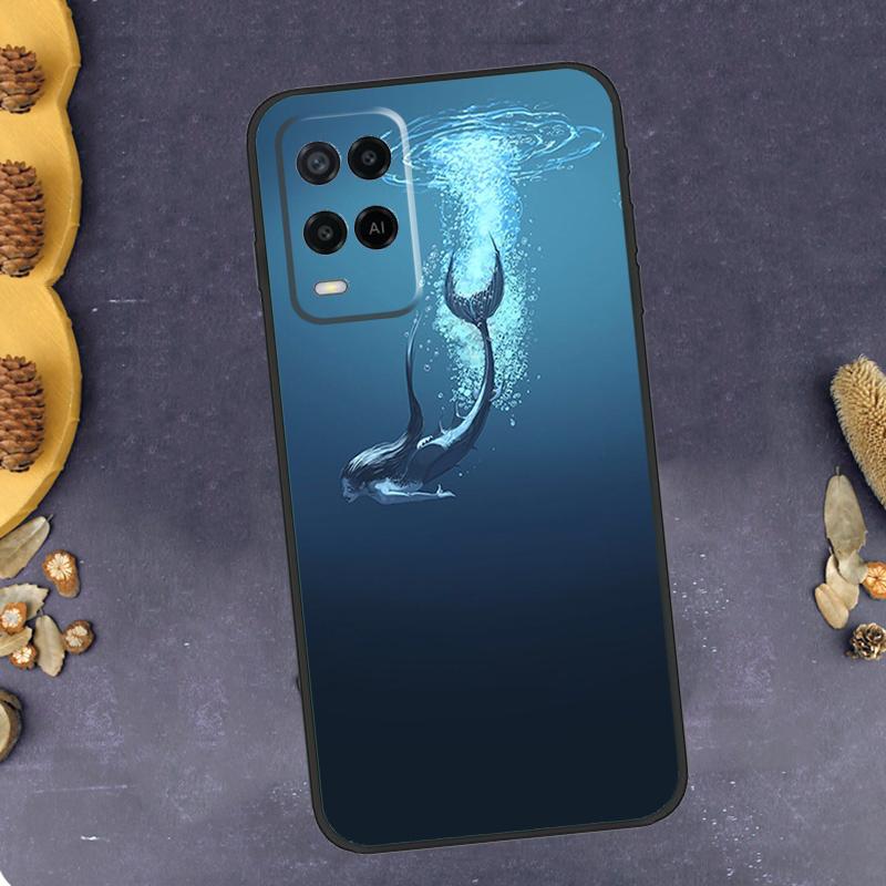 Mermaid Phone Case For Oppo A40 A60 A80 A78 A98 A18 A38 A58 A74 A94 A54 A16 A76 A96 A15 A17 A77 A57S