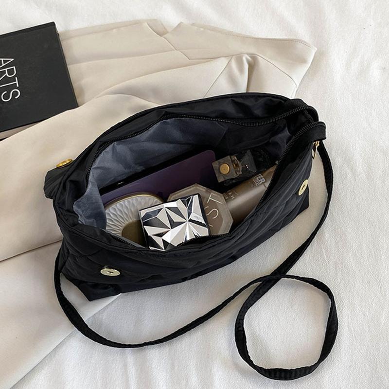 Yogodlns Квадратные сумки через плечо большой вместимости, повседневные женские сумки с цепочкой, модные стеганые универсальные зимние простые сумки для покупок для девочек