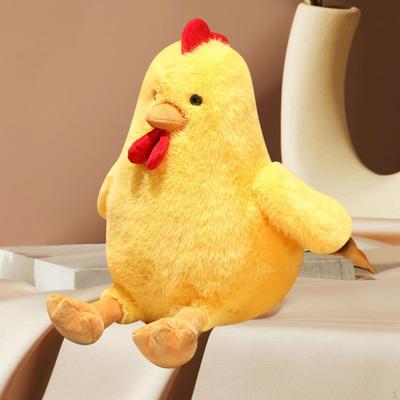 Игрушка-фигурка цыпленка, плюшевая кукла-животное, мягкая кукла-мультяшка