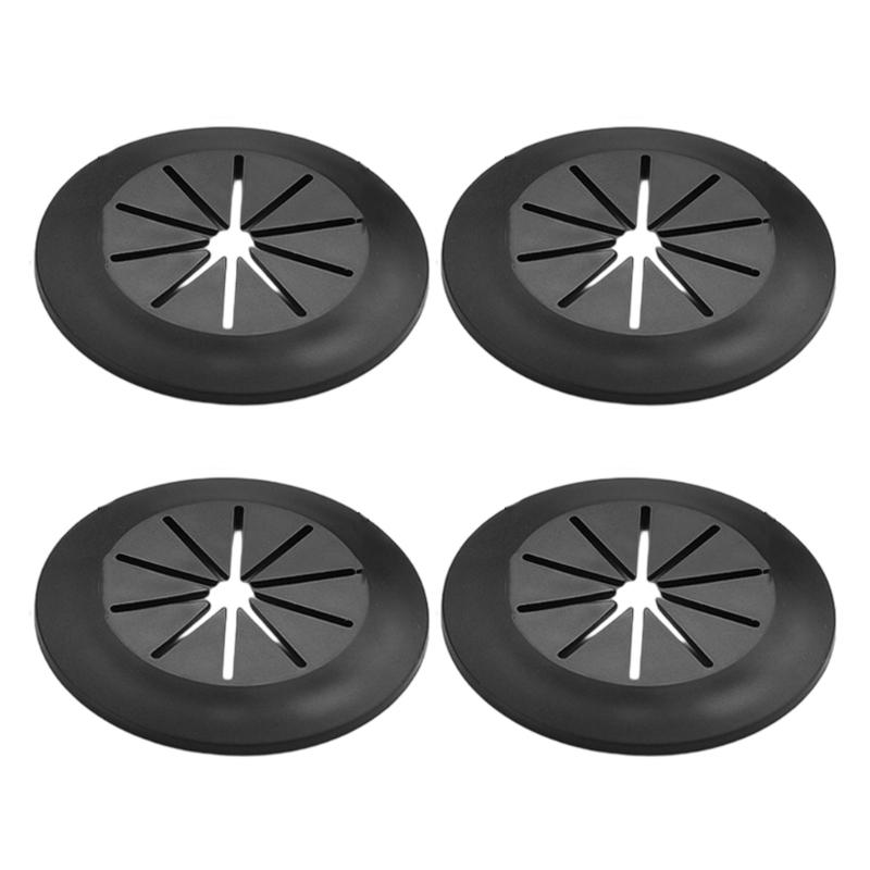 4 шт. самоклеящиеся крышки для прокладки кабелей, протекторы для отверстий для проводов на столе, простая установка, органайзеры для шнуров для шкафов и столешниц