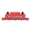 4 Stud M8 Bus Bar Heavy Duty Module Power Distribution Block Busbar Box for RV Yacht 48VDC 250A Red