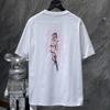 GZ-8927 CHROME HEARTS 2025 Летняя новая высококачественная хлопковая свободная футболка с круглым вырезом большого размера для мужчин и женщин, парная футболка
