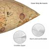 Piri Reis 1513 Map Square Pillowcase Polyester Linen Velvet Pattern Zip Decor Pillow Case Home Cushion Cover