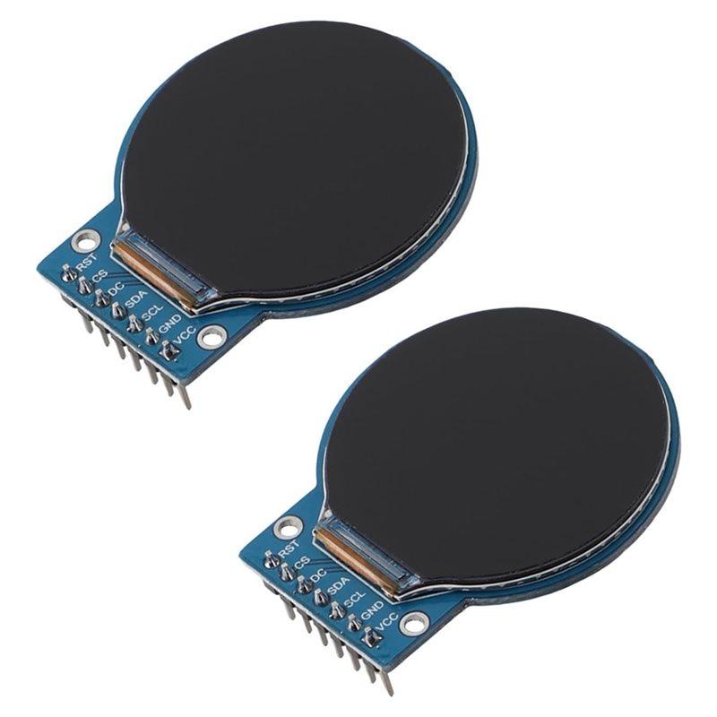 Premium-4PCS .28 Inch Circular TFT Display 240X240 Resolution, GC9A01 Driver Chip Compatible, SPI Interface IPS Screen