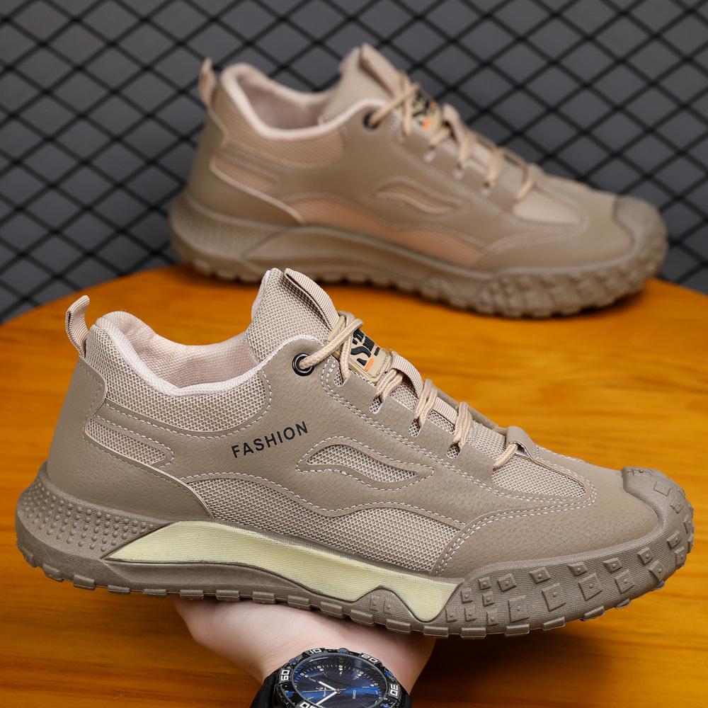 Новая мужская дышащая сетчатая обувь Летняя уличная повседневная спортивная обувь Противоскользящая износостойкая Модная мужская обувь