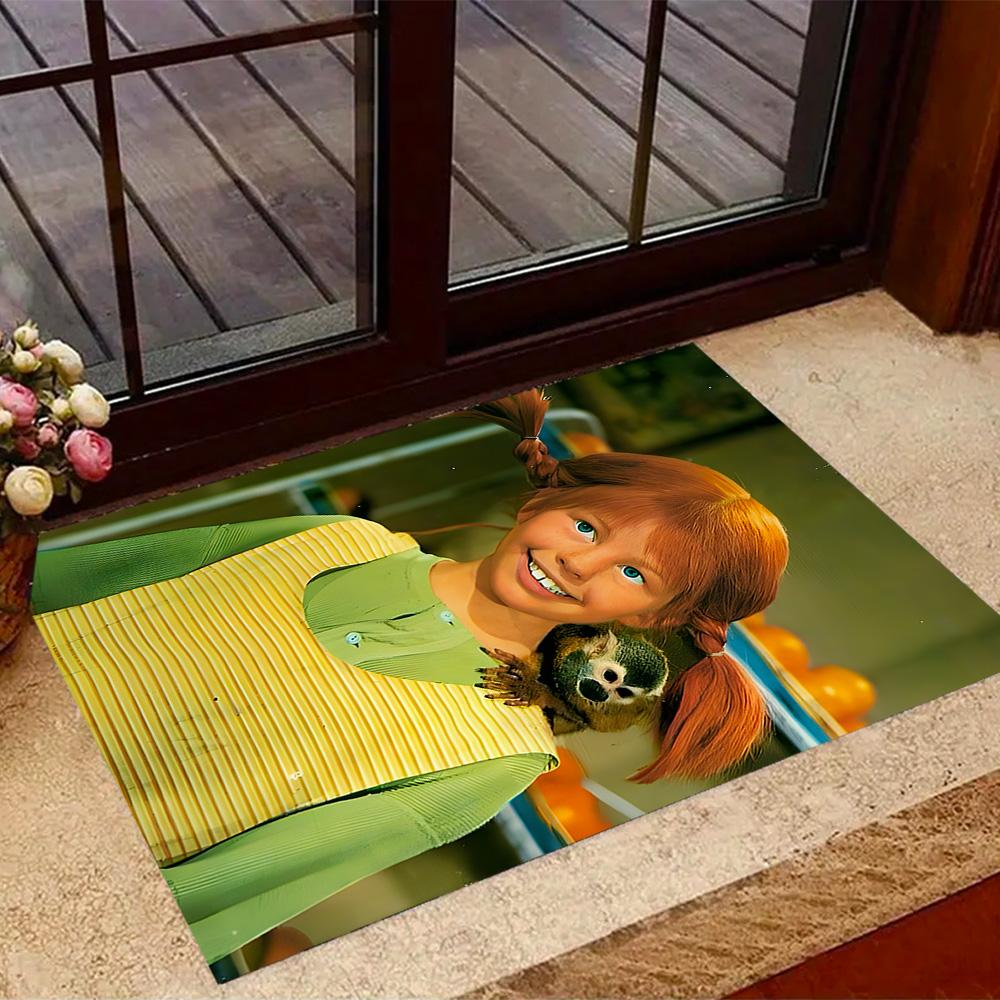 Pippi Adventure Area Rug Suitable for Dining Room Hallway Study room Balcony Antislip Carpet Anime Office Decor Perfect Birthday/Christmas Gift Idea