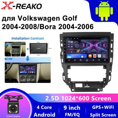 Android 13 для Volkswagen Golf Mk 4 2004-2008 Авто Радио Дисплей Мультимедиа Carplay Сенсорный Экран Автомобильные Интеллектуальные Системы Автомобильный GPS
