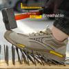 Anti-smashing and Anti-piercing Steel Baotou Work Shoes, Safety Protection Mesh, Labor Insurance Shoes