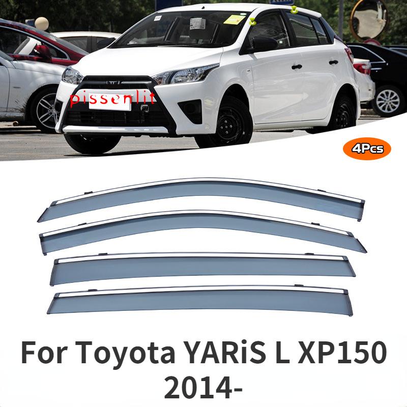 Для Toyota YARiS L 2014- Аксессуары Окно Крыша Солнцезащитный козырек от дождя Вентиляционный козырек Спойлер Крыло Хромированная отделка окна Водонепроницаемый