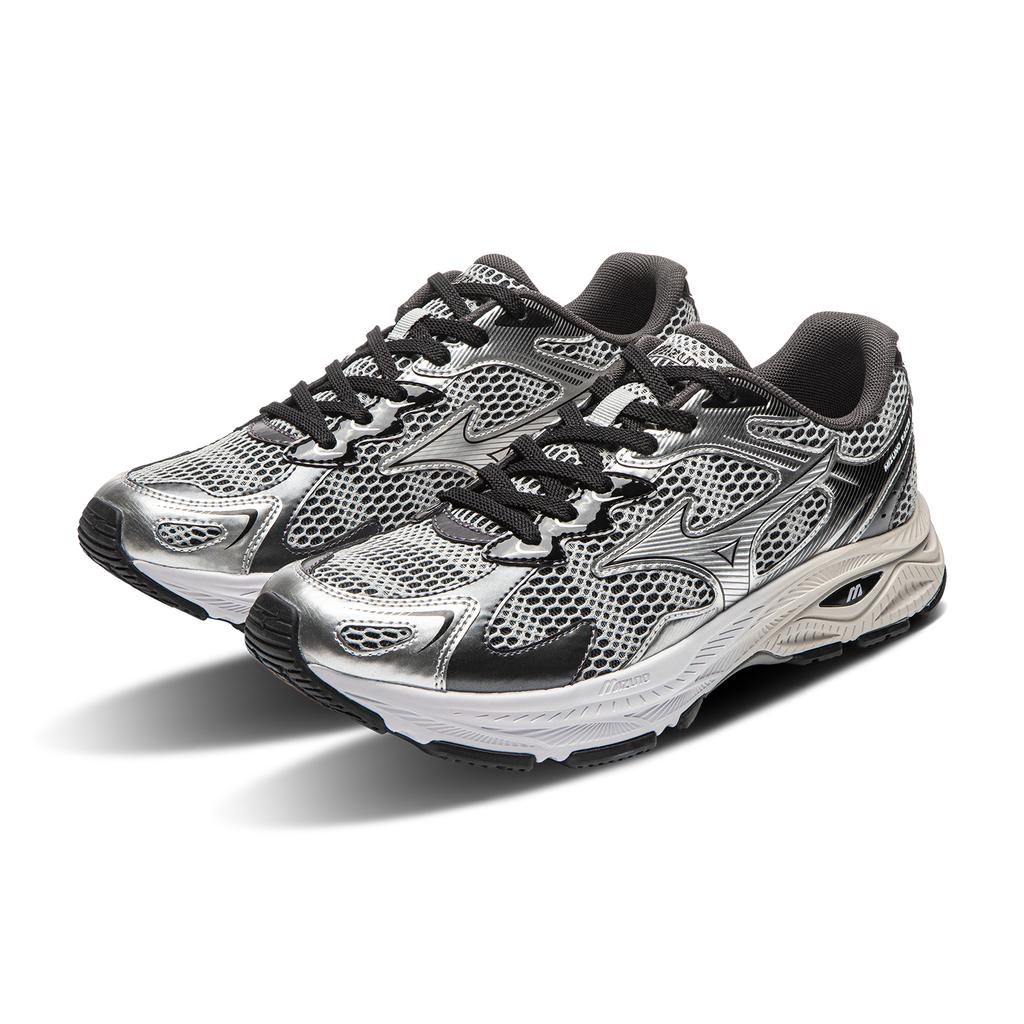 Mizuno Racer S Ретро Тренд Функциональные Городские Кроссовки на Толстой Подошве Удобные Низкие Кроссовки Унисекс Темно-Серые D1GH253517