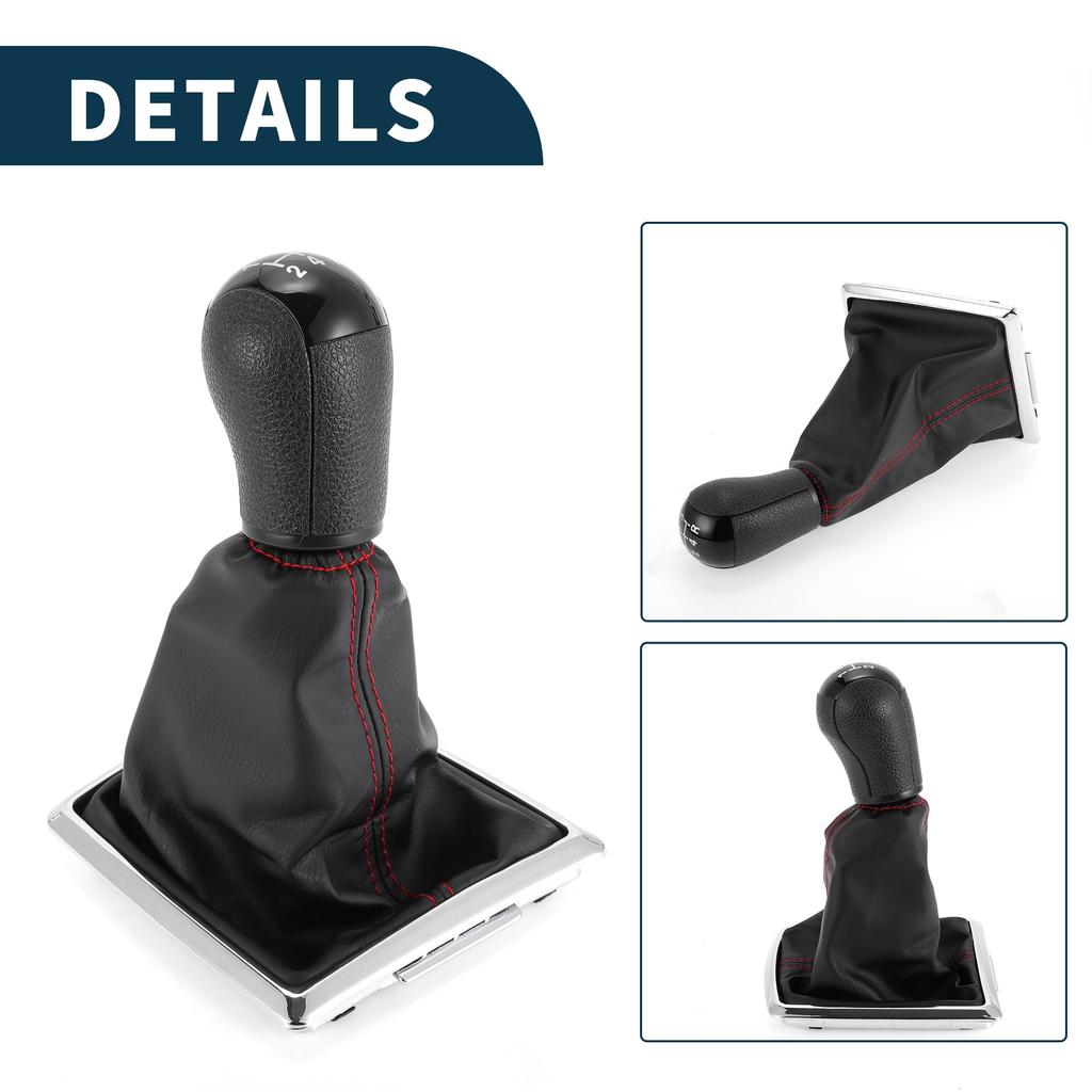Накладка на ручку КПП TUCKBOLD для Ford Focus MK2 Пластик Искусственная кожа 2004-2008 (1шт)
