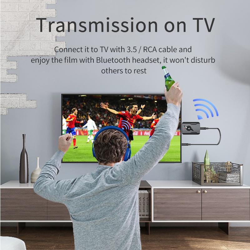 USB и 3,5 мм AUX Bluetooth 5.3 Dongle аудио приемник передатчик музыкальный адаптер для ПК Mp3 динамик ТВ беспроводные наушники автомобильное радио