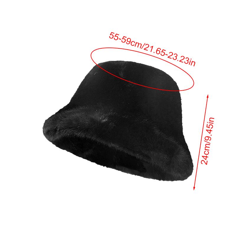1 шт. ashion Панама с пушистым мехом, теплая зимняя рыбацкая шапка, однотонная панама