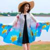 Spring/Summer New Women'S Silk Scarf 90 * 90cm Simulated Silk Twill Square Scarf Fashion Printed Large Square Scarf Professional Scarf