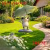 Frogs with Umbrellas, 2D Flat Acrylic Garden Piles, Bohemian Outdoor Decor for Gardens, Potted Plants, Gifts, Christmas Season, Halloween