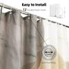 4pcs Shower Curtain Set With Shower Curtain And Rugs  Abstract Block Non-Slip Bath Mat Toilet Lid Cover 12 Hooks Bathroom Decor