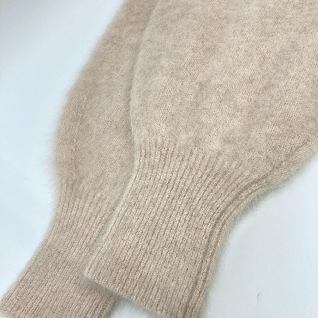 Rouge vif 3145-00-40000 Розовый Лис & Енот Вязаные топы с рукавами-буфами Не написано Бежевый Б/У