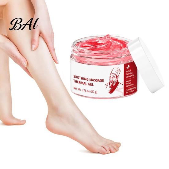 Skin Nourishing Gel 1/2Pcs Body Soothing Massage Thermal Gel, Natural Herbal Deep Firming Tissue Cream, & Smoothing Moisturizer Muscle
