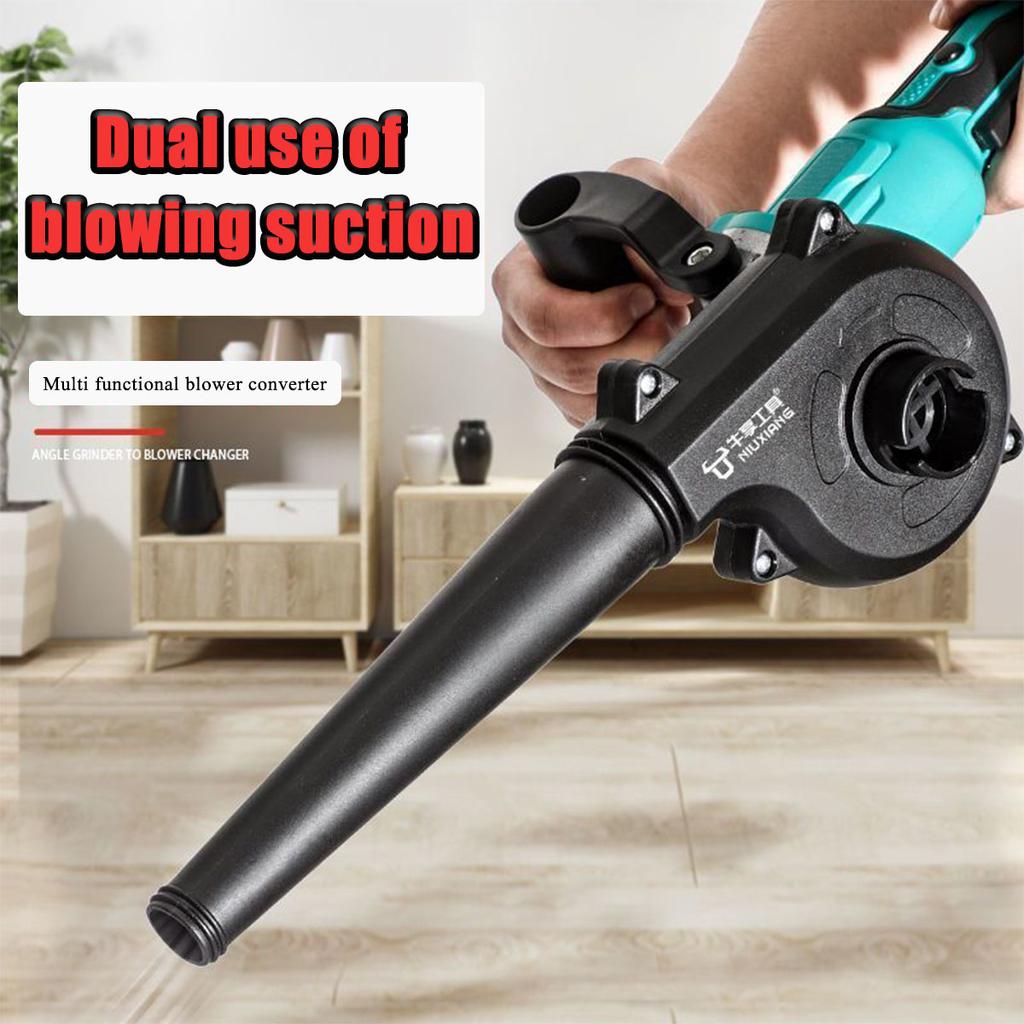 Мини-воздуходувка угловая шлифовальная машина изменена на воздуходувку компактную для надувания, выдувания листьев, пыли, чистки автомобиля принадлежности для выдувания