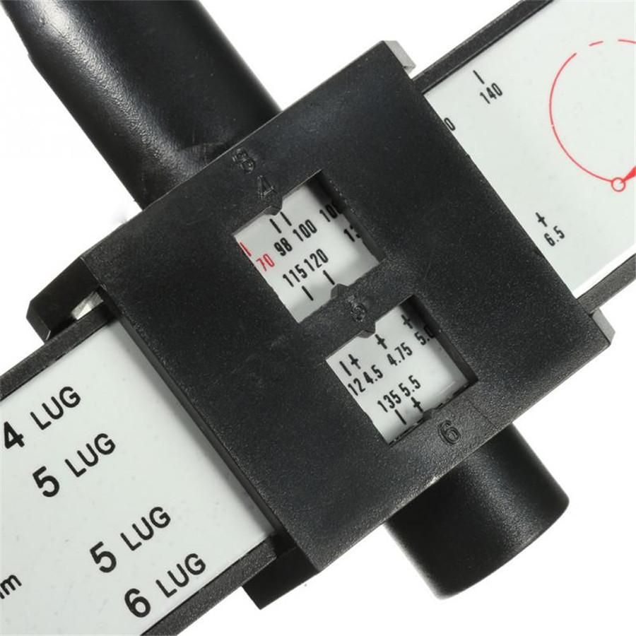 Точные болты для шин Колесные диски Шаблон Линейка PCD Измерительный инструмент 4 5 6 8 крепежных отверстий
