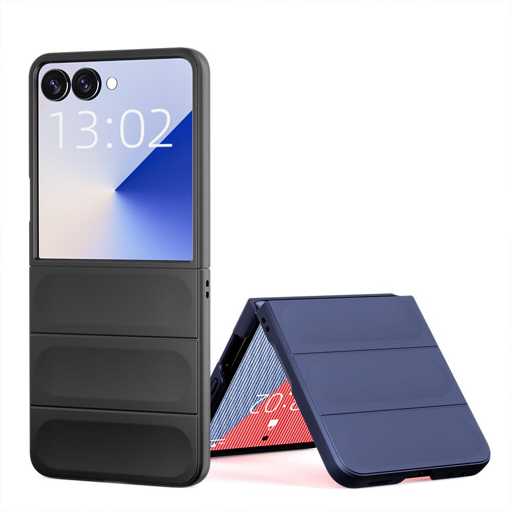 KEYSION Противоударный чехол для Samsung Z Flip 7 5G Нескользящая жесткая пластиковая задняя крышка для телефона для Galaxy Z Flip 7 5G