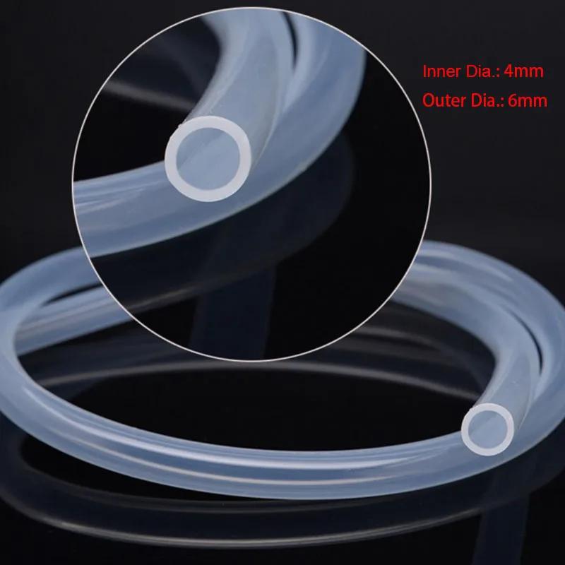 1M/5M Clear Translucent Silicone Tube Aquarium Fish Tank Air Pipe Water Hose Soft Safe Rubber Flexible Tube Oxygen Tube