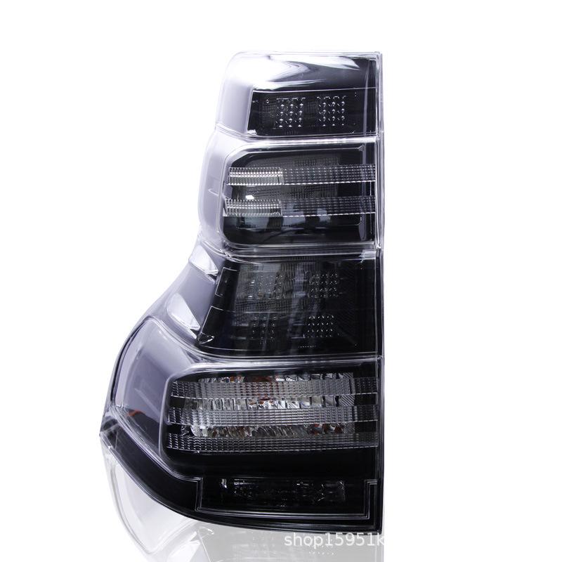 Compatible with 10 Toyota Prado Models: Upgraded Japanese Smoked Black LED Taillight Assembly.