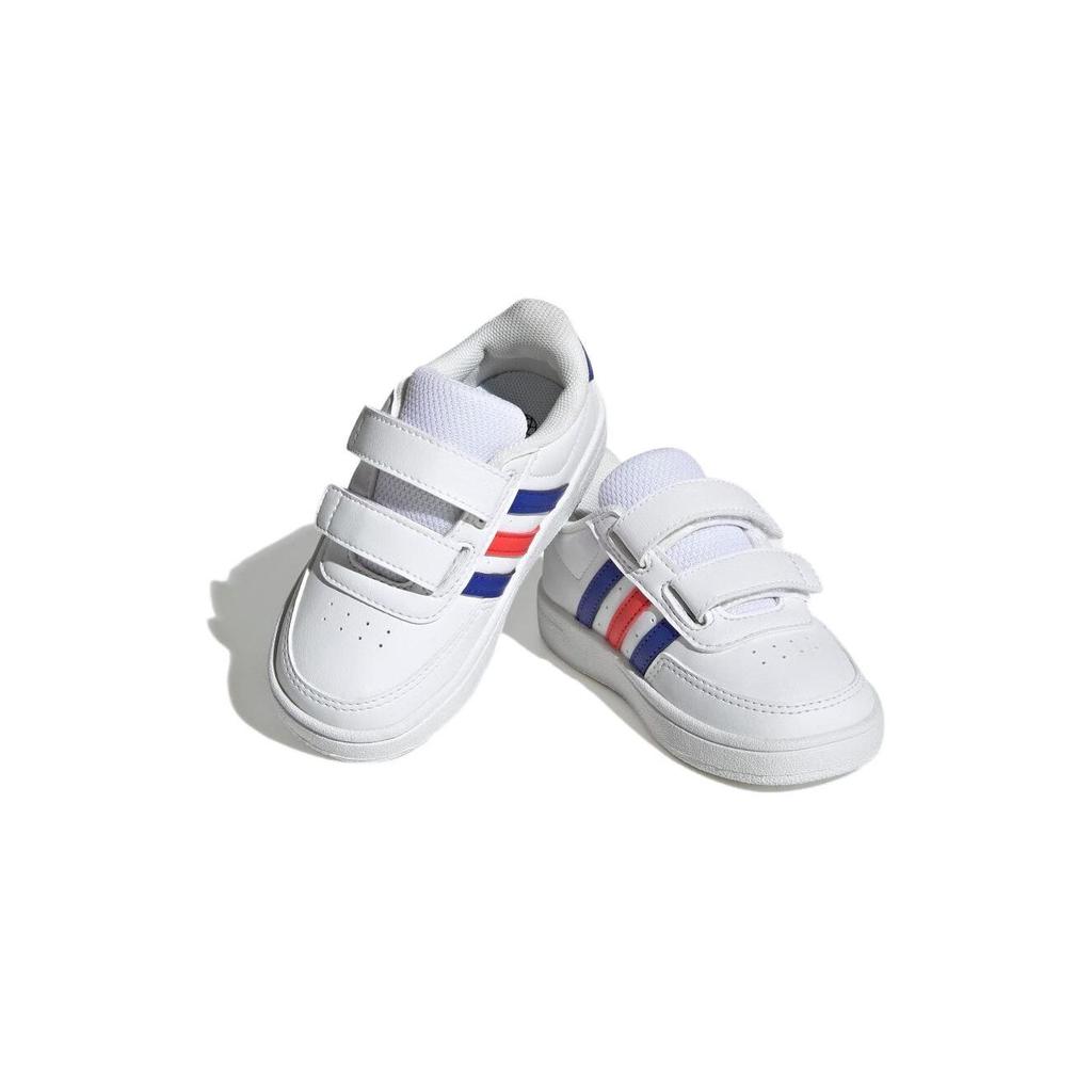 Adidas Focus Breathe In Synthetic Leather Comfortable Balance Low Top Walking Shoes Baby Shoes White HP8971