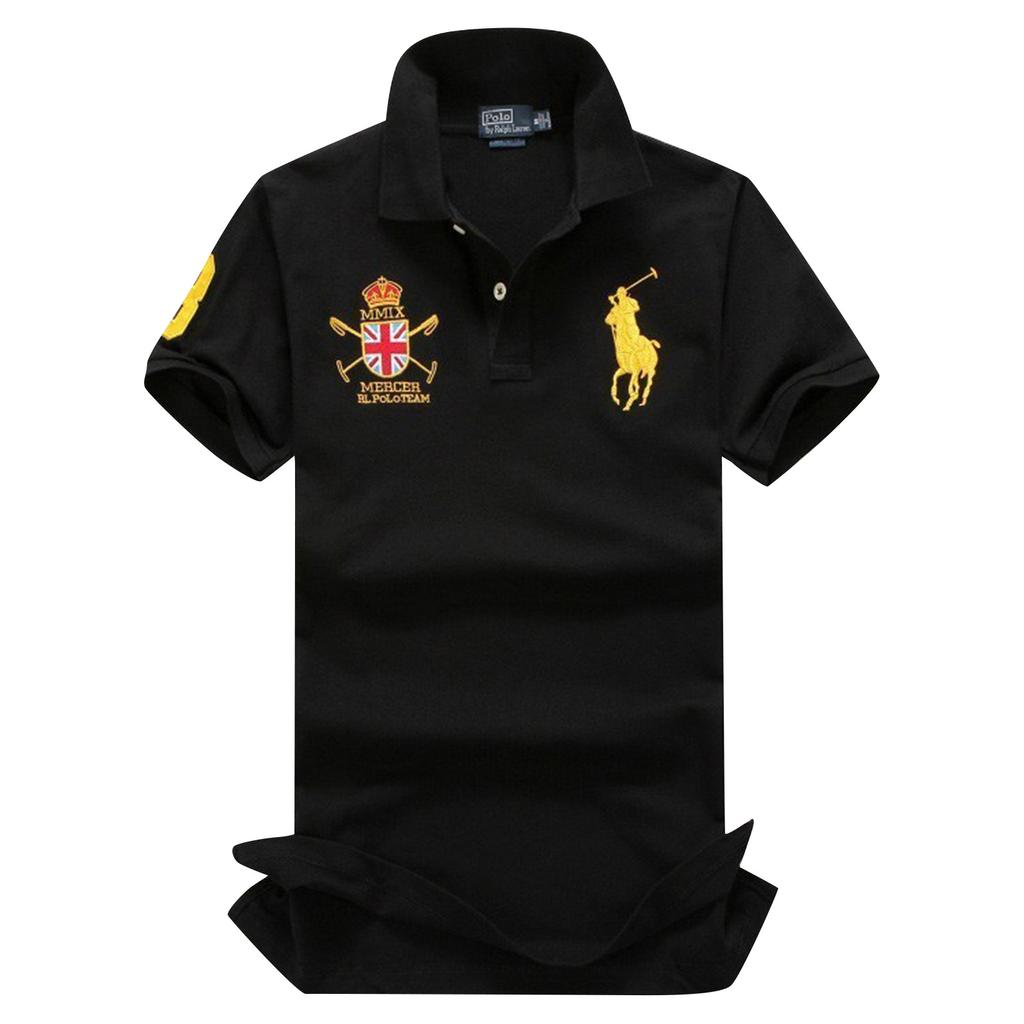 Летняя повседневная мужская рубашка с короткими рукавами и лацканами Павла с вышивкой малайзийской короны, рубашка большого размера с короткими рукавами