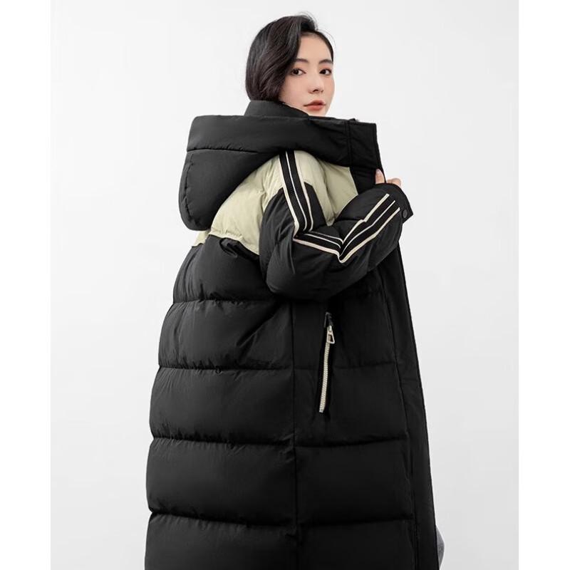 Yaya Женский длинный пуховик до колена с утолщением