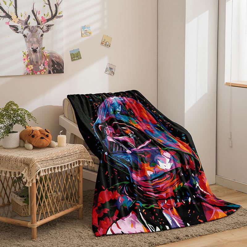 Column Double-Sided Flannel 3D Digital Printed Blanket Blanket