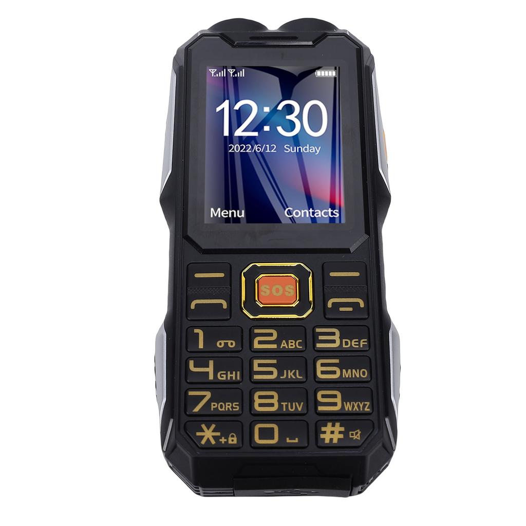 Разблокированный 4G LTE телефон с кнопкой SOS, камера 0,08 МП, две SIM-карты, MP3, функция звонков и текстовых сообщений, большой 2,4-дюймовый экран