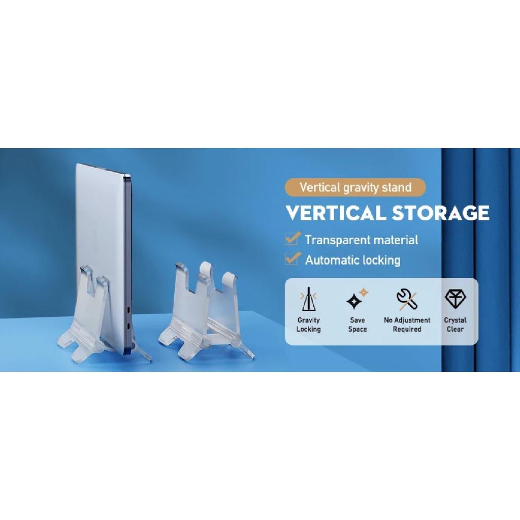 Hagibis Vertical Laptop Stand Desktop Gravity Holder Aluminum Notebook Dock Space-Saving for MacBook/Surface/HP/Dell/Chrome Book