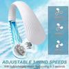Portable Bladeless Neck Fan, Hand Free Leafless Neckband Fan, Rechargeable Wearable Personal Fan, Adjustable 3 Speeds_Dec 26s