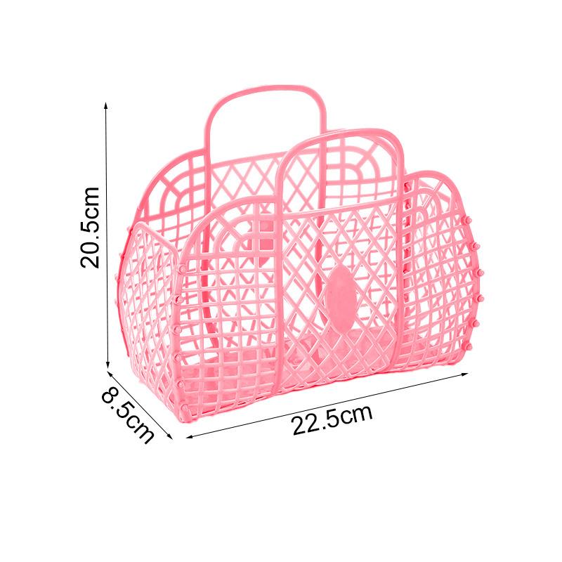 5 цветов большая пластиковая корзина для еды корзина для хранения в ванной комнате может быть разобрана корзина для хранения покупок портативная сумочка мода