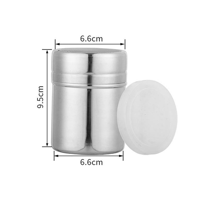 Stainless Steel Pepper Bottle with Rotating Cover Seasoning Storage Can Spice Jar Salt Sugar Container Kitchen Tools