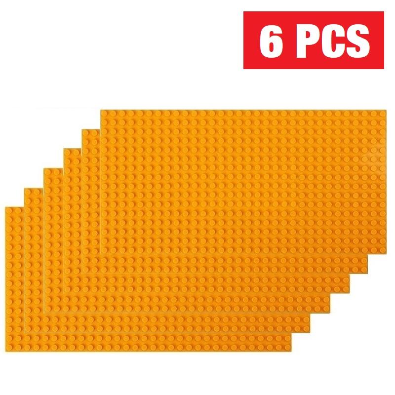 6 шт. Классическая Базовая Пластина 32x32 16x32 Точек Базовые Пластины Кирпичики DIY Сборка ABS Пластик Строительные Блоки Совместимые Фигурки Город