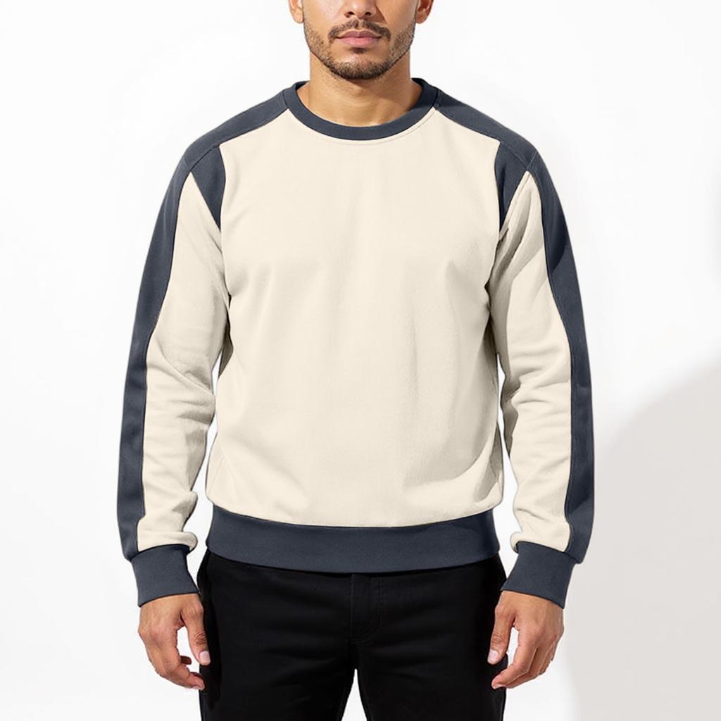 Men's Hoodie Loose Casual Long Sleeved Round Neck