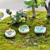 1Pc Resin Moss Micro Landscape Ornaments Lotus Pool Mix Size Fairy Garden Decor