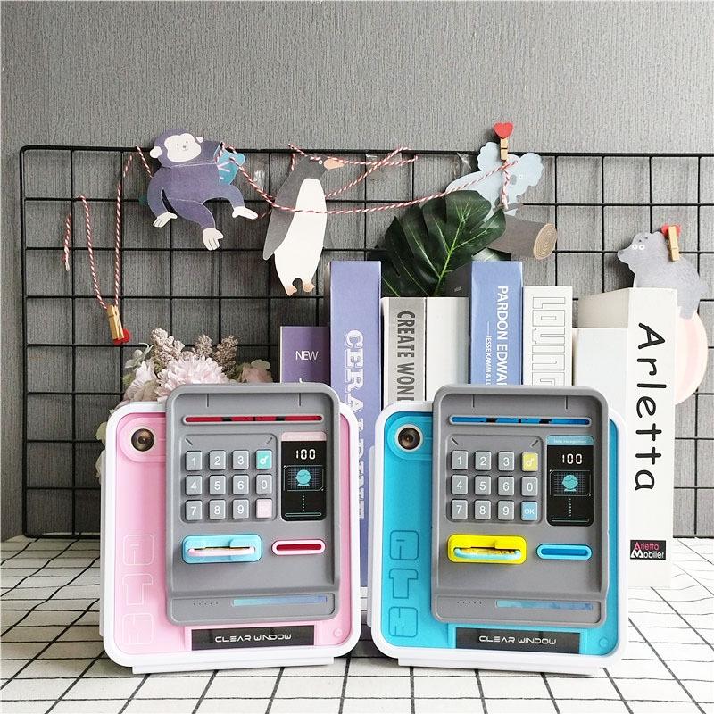 Children's ATM Savings Box: Automatic Deposit & Withdraw, Password-Protected Money Box for Boys & Girls.