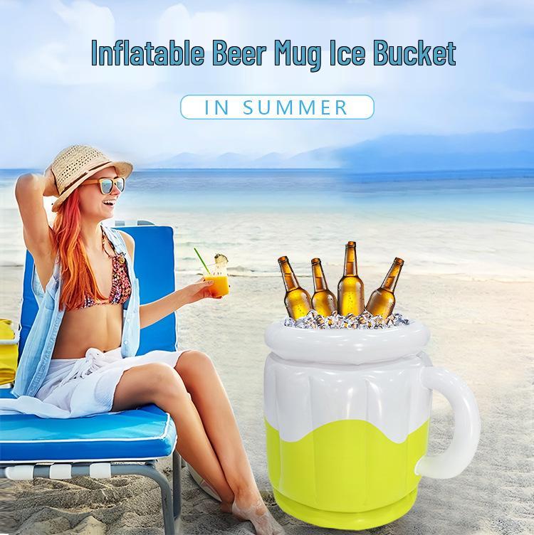 Portable Inflatable Ice Bucket for Outdoor Water Play, Beach, Camping & Beer Cups