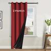 2 Панели Современные Однотонные 100% Светонепроницаемые Шторы, Оконные Шторы для Гостиной, Спальни, Детской Комнаты, Шторы на Люверсах