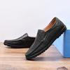 Новые весенние и осенние мокасины мужские большого размера на мягкой подошве легкие кожаные туфли на плоской подошве мужские рабочие спортивные туфли для отдыха