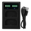 MicroTypeC Dual Port Camera Dual Display Dual Dock Charger for LPE6E6N Camera Battery
