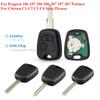 Автомобильный дистанционный ключ 2 кнопки 433 МГц ID46 для Peugeot 106 107 206 306 307 207 407 Partner для Citroen C1 C2 C3 C4 Saxo Picasso