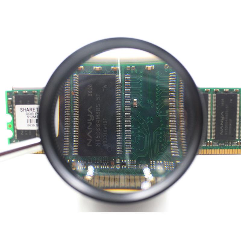 35x Handheld Magnifying Glass Optical Lens With Metal Handle High Magnification Loupe Reading Jewelry Stamps Magnifiers