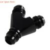Y4UA Precise Machined AN4 Male Y Block Fitting Splitter With Anodized Aluminum Suitable For Durability Multiple Fluid Systems